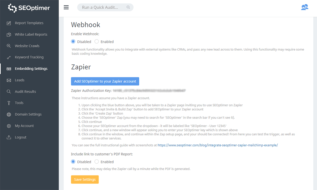 Zapier-Integration